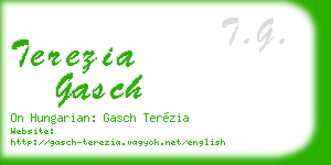 terezia gasch business card